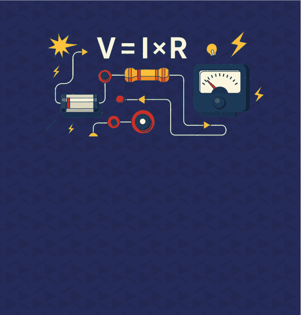 Ley de ohm, voltímetro, resistencia y batería